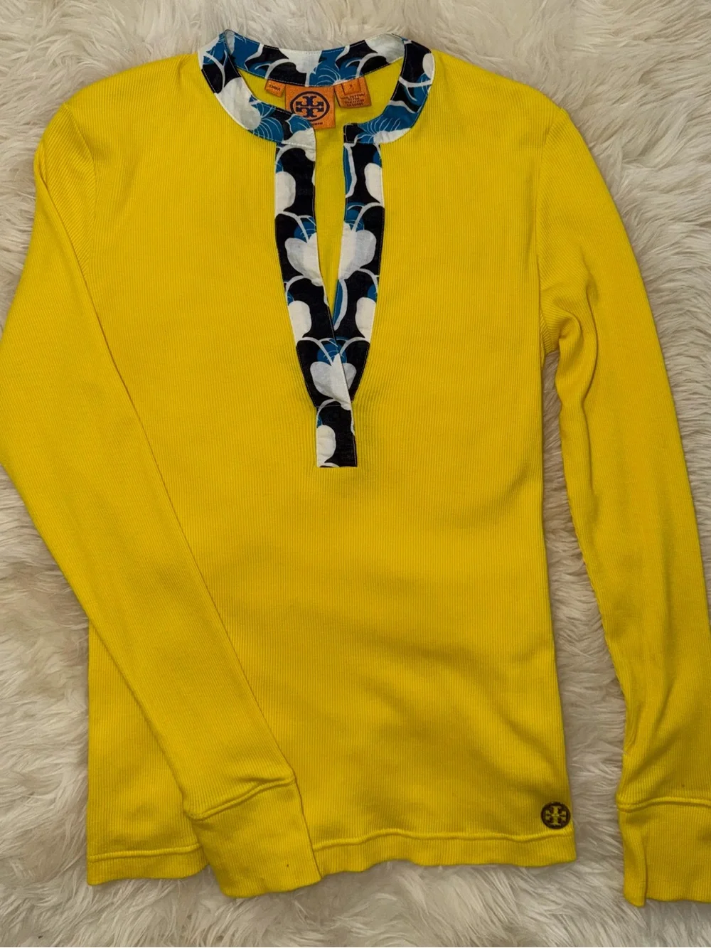 Vintage Shirt with Floral Collar